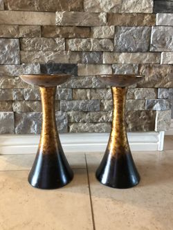 Pier 1 15 inch tall candle holder set Of 2 home decor decoration