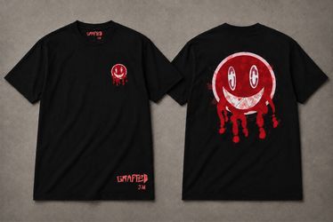 Grafted J&M Black Graphic T-Shirt