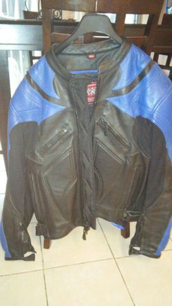 Motorcycle leather jacket XL