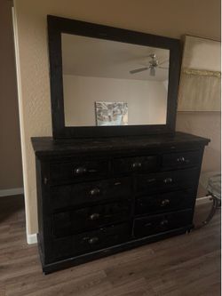 Living Spaces Dresser with Mirror