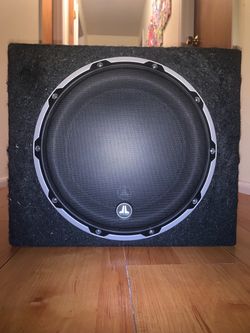 JL Audio 10’ W6V2-D4 Subwoofer w/ Enclosed Wedge Box/Cabinet