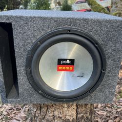 Polk Audio / Momo Subwoofer In Ported Box 