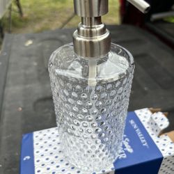New Soap Dispenser Glass