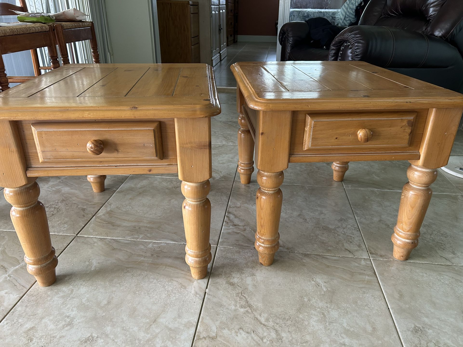 Wood End Tables