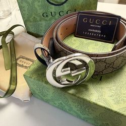 authentic Gucci Interlocking GG belt