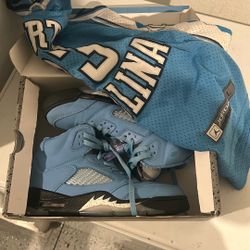 jordan 5 unc and mj north carolina 