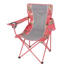 Realtree Pink Camo Chair With Drink Holder New