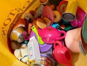Large Lot of Kids Play Kitchen Toy Food