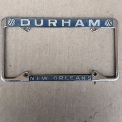 vw Vintage Durham New Orleans License Plate Frame