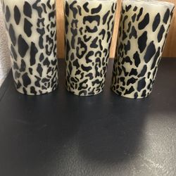 3 Leopard Candles