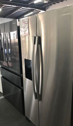 Side-by-side refrigerator regular price $1299 our price $789