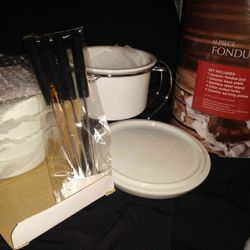 Le Regalo 11 Piece Ceramic Fondue Set