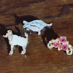  Brooches  Set Of 3