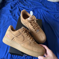 Nike Air Force 1 Low SP x Supreme Wheat 2021 - DN1555-200 Sz.10 *no Supreme Lace