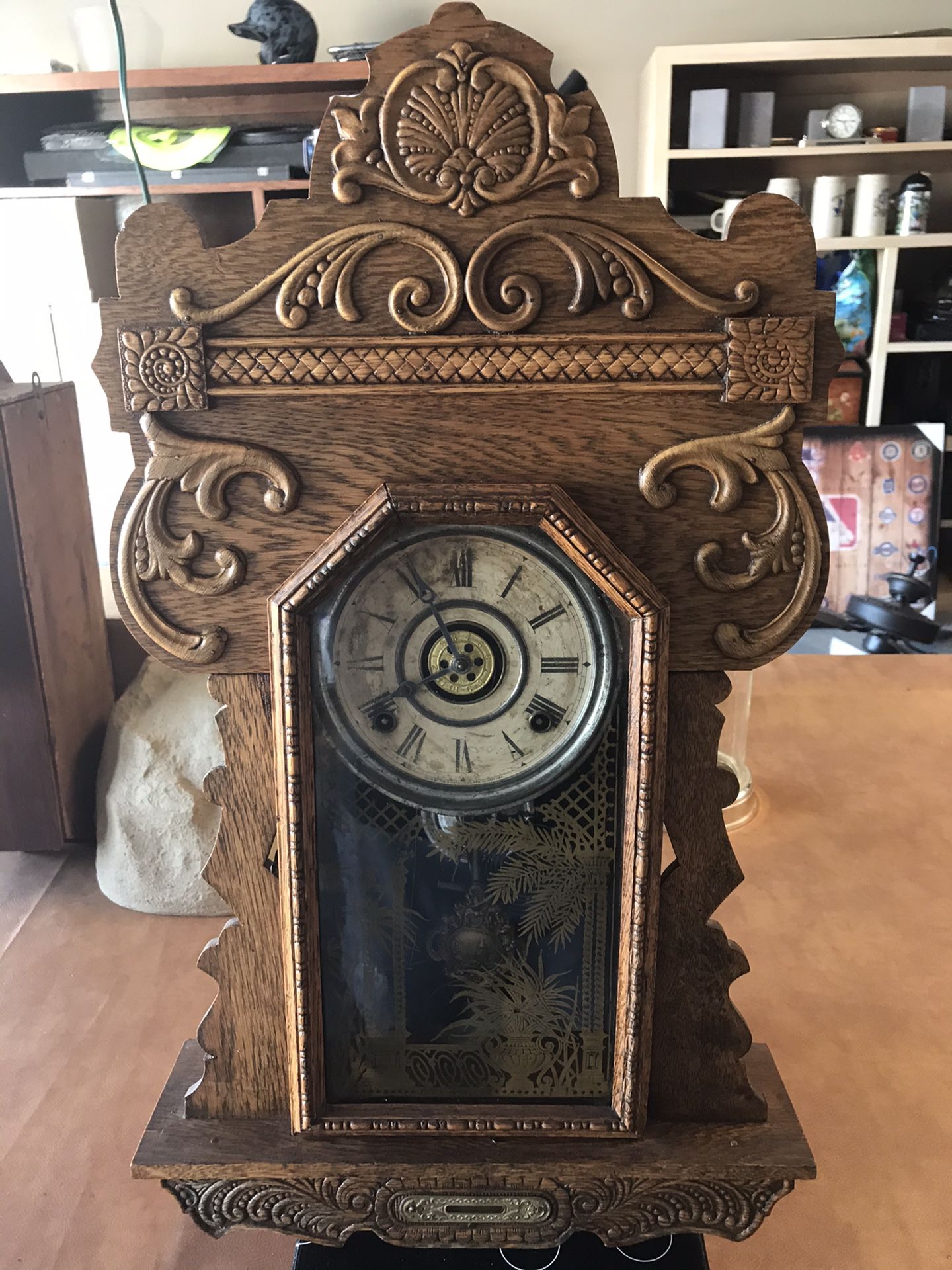 Waterbury antique mechanical clock