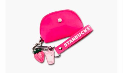 Pink Starbucks Keychain