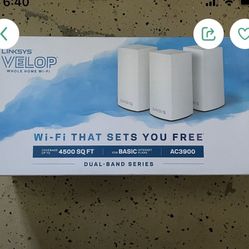 Linksys Velop Whole Home Mesh Wi-Fi Router Dual-Band System AC3900 (3-pack)