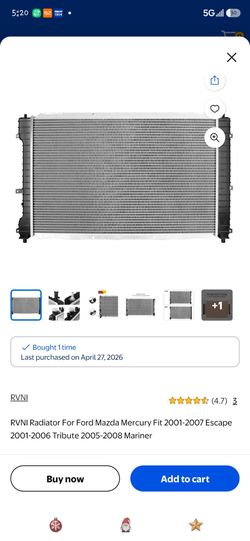 RVNI Radiator for Ford Escape / Mazda Tribute / Mercury Mariner