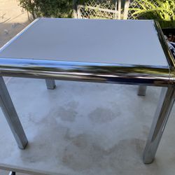 Coffee table metal and stone 