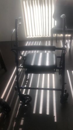 6” blue steel rollator