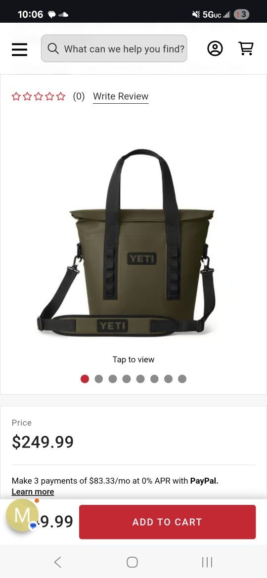 Yeti Cooler (Quality Summer Cooler) Originally 250 New Un-used