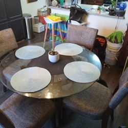 Round Glass Kitchen Table