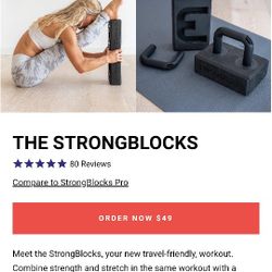 Strong Blocks pushup yoga blocks