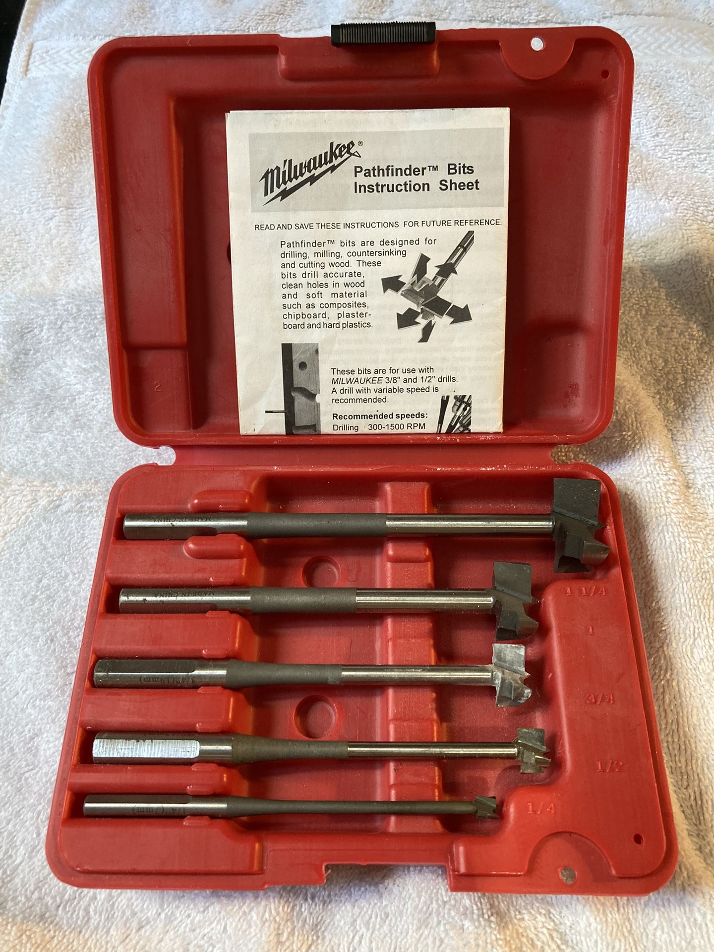 Milwaukee Pathfinder Bits New
