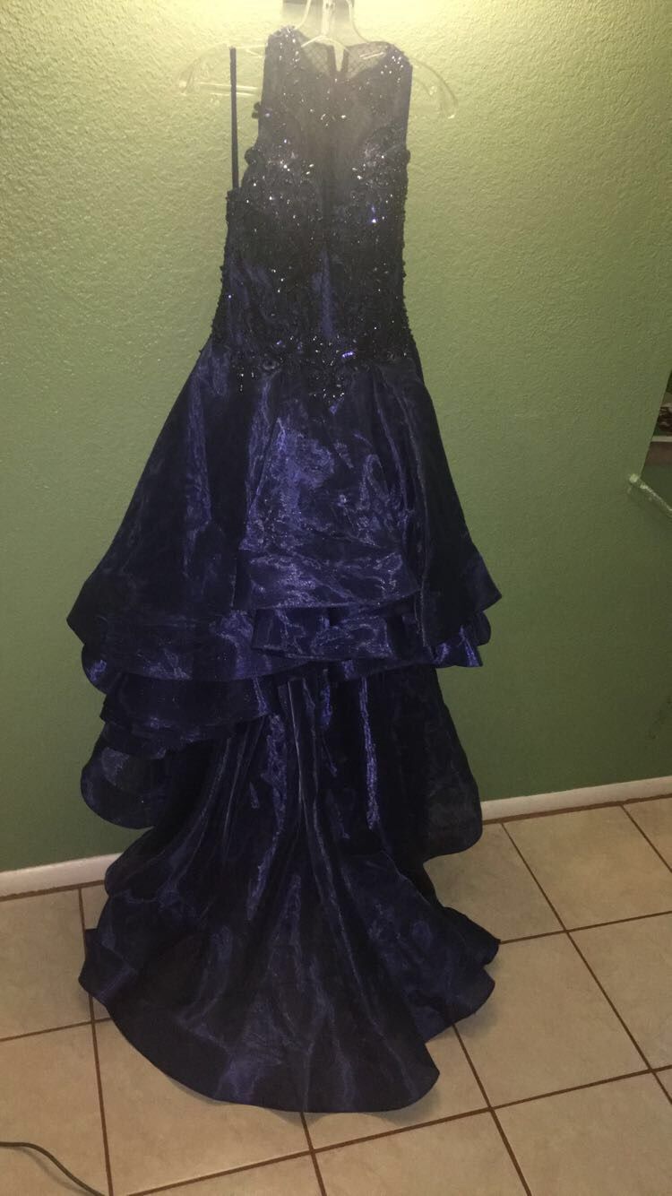 Prom Royal Blue Long-Tail Dress