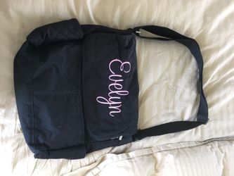 Evelyn embroidered diaper bag