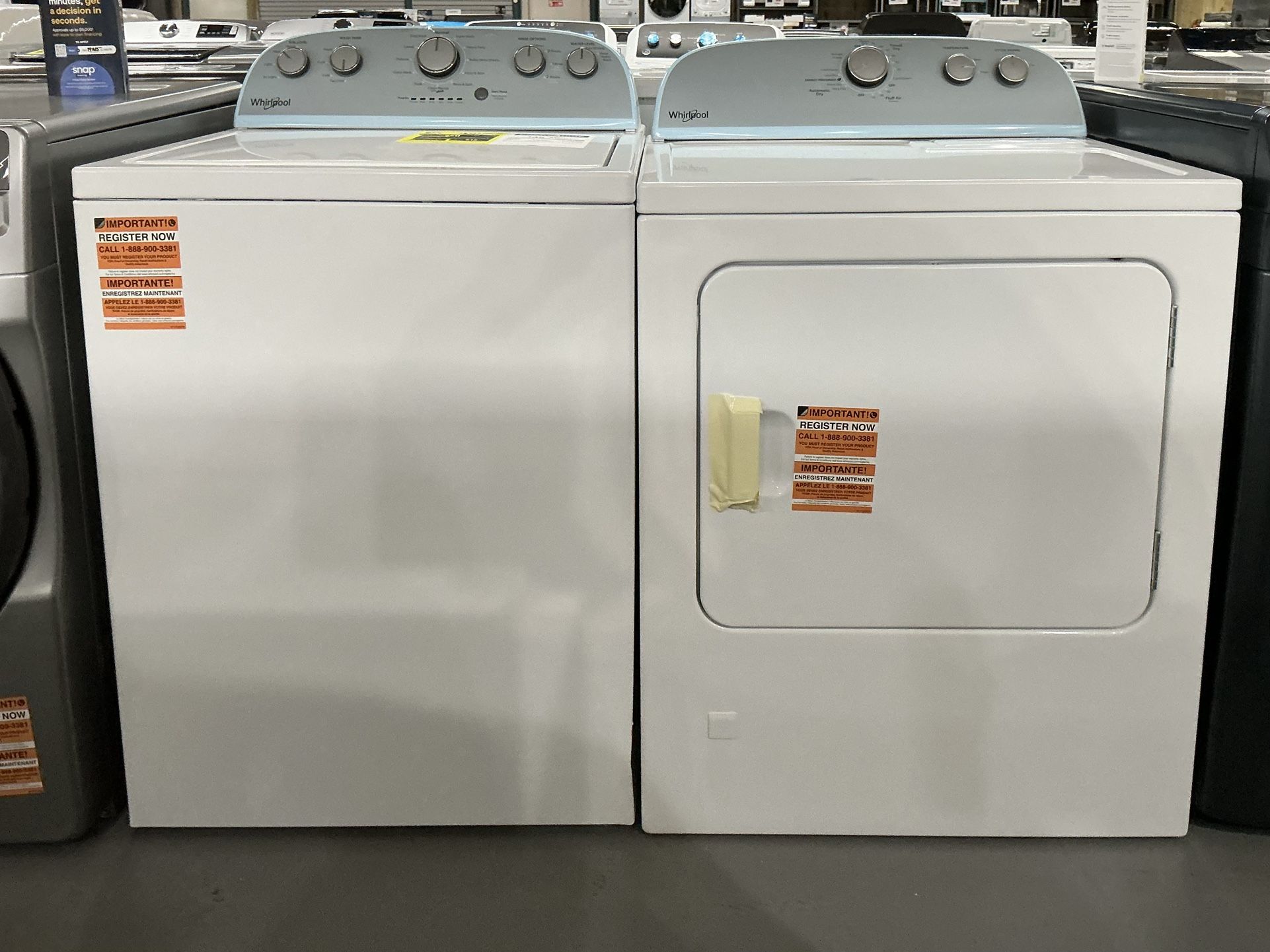 Whirlpool 3.5 cu. ft. Washer w/Deep Water Wash 7.0 cu. ft. Vented Gas Dryer