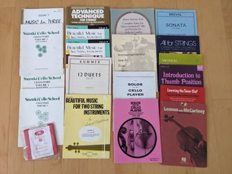 Cello Sheet Music- Assorted