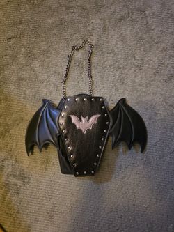 Coffin With Bat Wings Bag