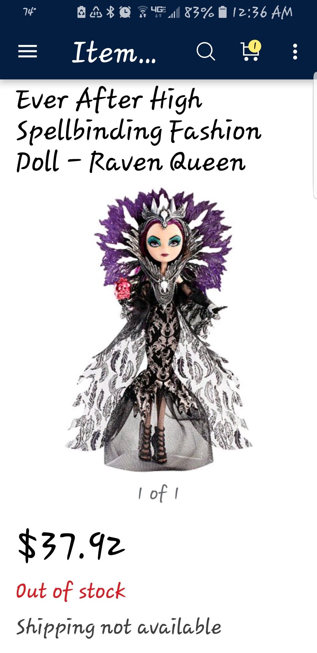 Boneca Ever After High Raven Queen - ler descrição - Hobbies e