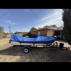 14 ft Fishing Boat – 35HP + 36V Trolling Motor – Ready to Fish!