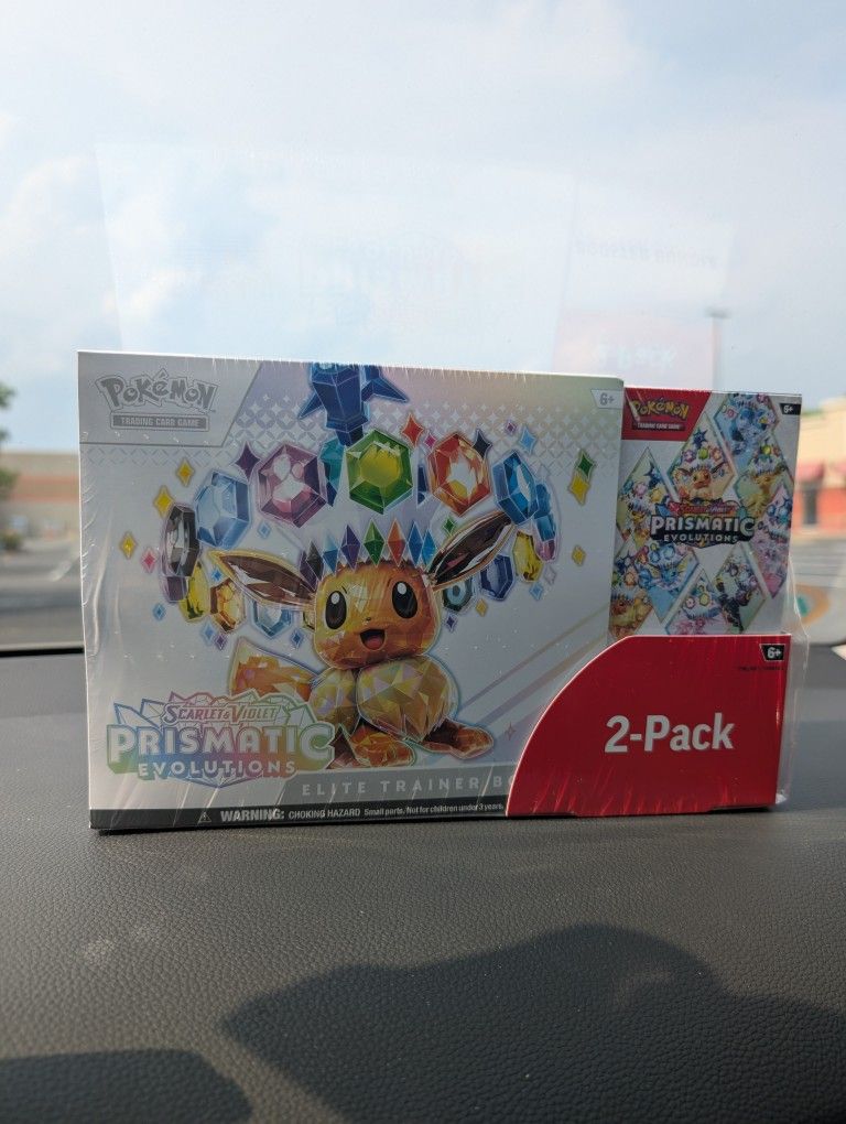 Pokemon Prismatic Evolutions Costco 2-Pack New Sealed