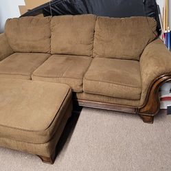 Brown Corduroy Couch