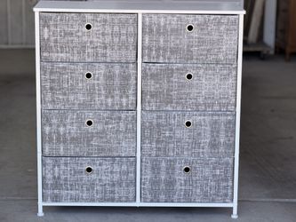 8 Drawer Fabric Dresser Storage Tower