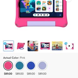 Kids Tablet One In Blue And One Pink 