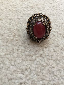 Brand new real silver ring . Size 7-8