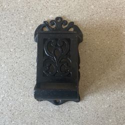 Antique Iron Match Holder