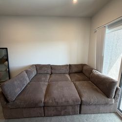 New 6 piece sectional couch
