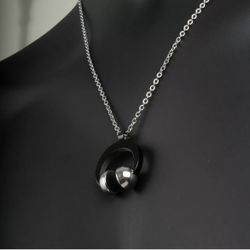 Brand New Men Women Stainless Steel Dj Headset Music Earphone Headphone Pendant Necklace
