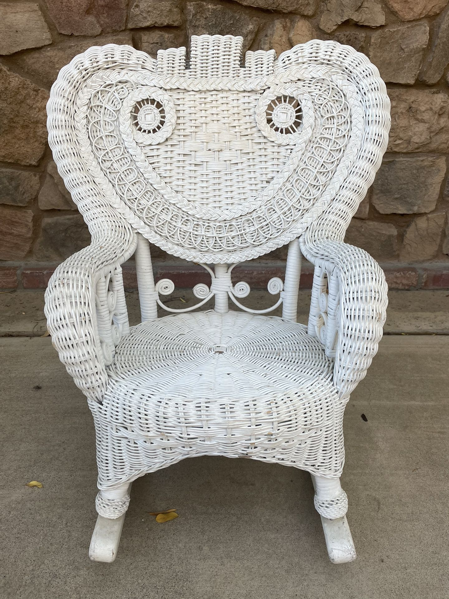 Vintage Child’s Wicker Rocking Chair