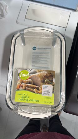 Food Network Set of 2 Glass Baking Dishes