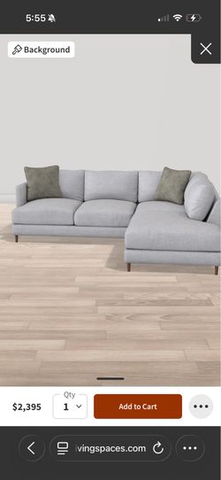 Couch with ottoman for sale