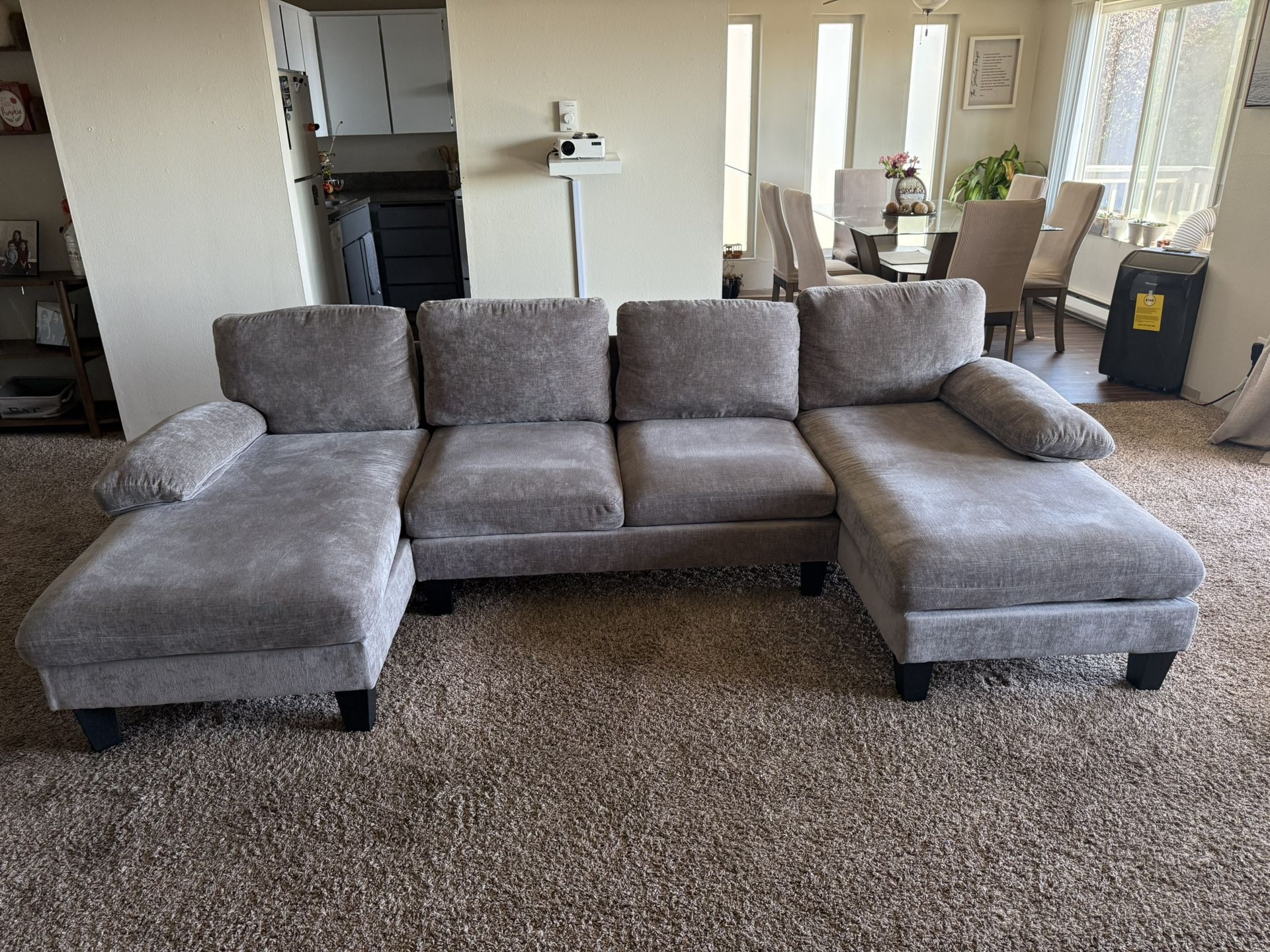 Gray Sectional Couch 