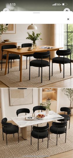 Black Dining Chairs - Set of 4