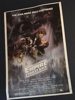 Star Wars poster: Empire strikes back lightly used