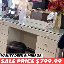 Vanity Desk & Mirror 